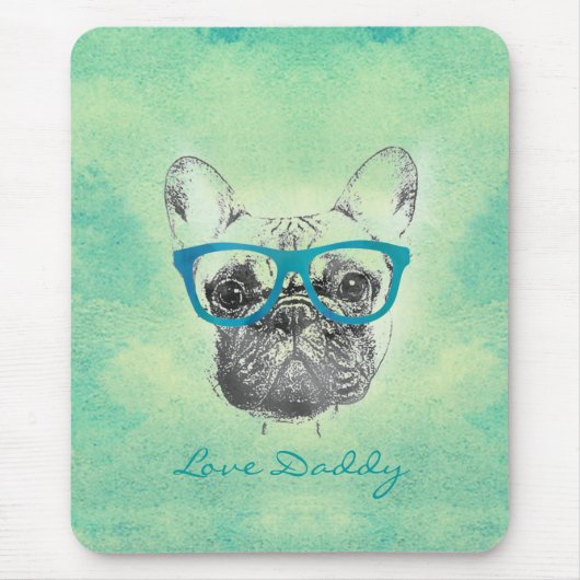 カッコいいトレンディーおもしろいヴィンテージ マウスパッド (正面)