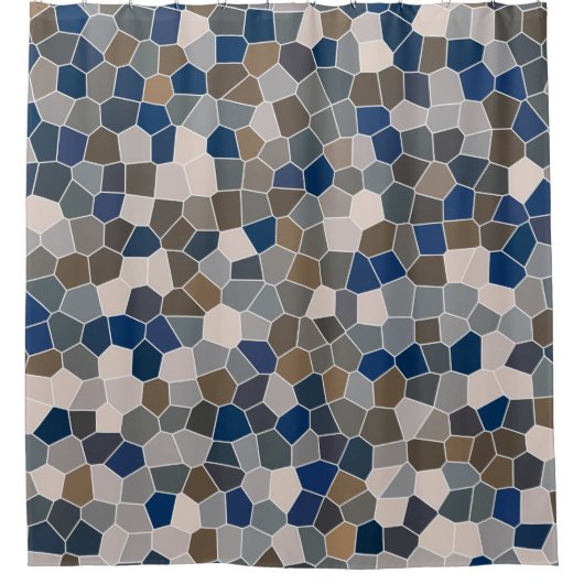 カッコいいトレンディーパタモダンーン シャワーカーテン (正面)