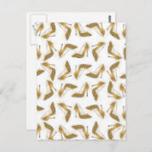 カッコいいトレンディーフェイク金ゴールドグリッター ポストカード (正面/裏面)