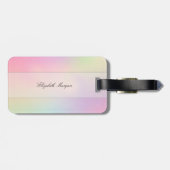 カッコいいトレンディーホログラフィックモノグラム ラゲッジタグ (裏面横)