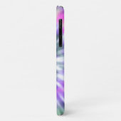 カッコいいトレンディーモダンピンクパープル絞り染め名前をカスタムする Case-Mate iPhoneケース (裏面/左)