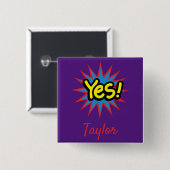 カッコいいトレンディー人気がある術 缶バッジ (正面&裏面)