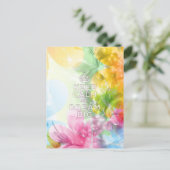 カッコいいトレンディー保素晴らし引用文「Calm and Dream Big ポストカード (スタンド正面)