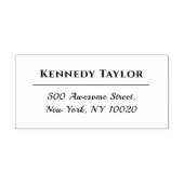 カッコいいトレンディー名前をカスタムするスクリプト文字差出人住所 ラバースタンプ (インプリント)