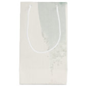 カッコいいトレンディー水彩ブラシストローク スモールペーパーバッグ (正面)