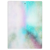 カッコいいトレンディー金ゴールドグリッターユニコーン顔パーソナライズされた-V クリップボード (裏面)