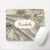 カッコいいトレンディー、大理石、フレーム – パーソナライズされた マウスパッド (マウス)