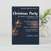 カッコいいトレンディー。美しいクリスマス招待状 招待状 (スタンド正面)