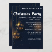 カッコいいトレンディー。美しいクリスマス招待状 招待状 (正面/裏面)