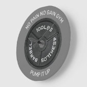 カッコいいトレーニングジムウォールクロック ラージ壁時計 (傾斜)