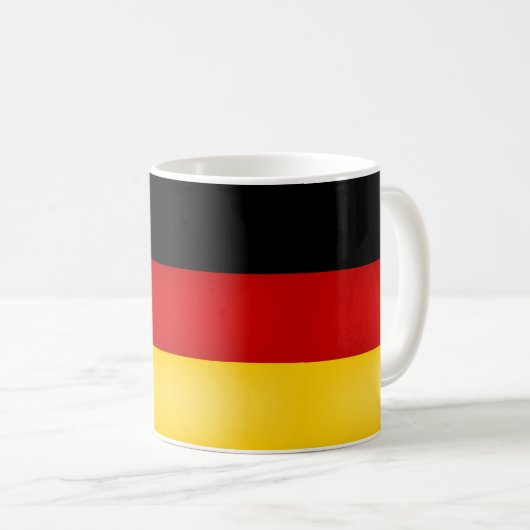 カッコいいドイツ国旗 コーヒーマグカップ (正面右)
