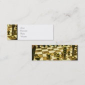 カッコいいナットとボルト付きチェス盤 スキニー名刺 (正面/裏面)