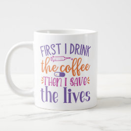 カッコいいナース&ドクターデザイン ジャンボコーヒーマグカップ