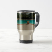 カッコいいハクナマタプールサイド私は私の家族を愛する.jpg トラベルマグ (正面右)