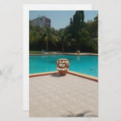 カッコいいハクナマタプールサイド私は私の家族を愛する.jpg 便箋 (正面/裏面)