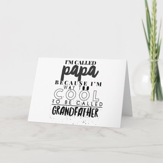 カッコいいパパの贈り物 カード (正面)