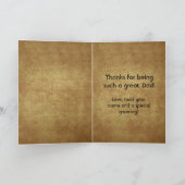 カッコいいパパサングラス/口ひげグリーティングカード カード (内部)