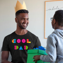 カッコいいパパ幾何カラフルタイポグラフィブラック