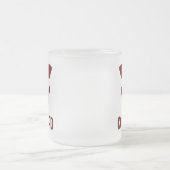 カッコいいパパ最高のパパおもしろいスタイリッシュプレゼント フロストグラスマグカップ (中央)