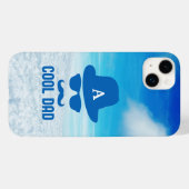 カッコいいパパ最高のパパエバカスタムーモノグラムハットパパ Case-Mate iPhoneケース (裏面 (横))