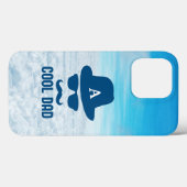 カッコいいパパ最高のパパエバカスタムーモノグラムハットパパ Case-Mate iPhoneケース (裏面 (横))