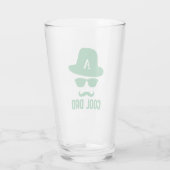 カッコいいパパ最高のパパエバカッコいいパパとモノグラムハット タンブラーグラス (裏面)