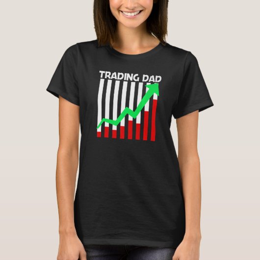 カッコいいパパ親父T株取引 Tシャツ (正面)