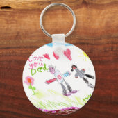 カッコいいパパ キーホルダー (正面)