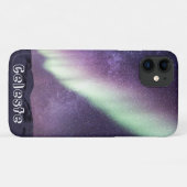 カッコいいパーソナライズされた銀河系山の風景 Case-Mate iPhoneケース (裏面(横))