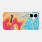 カッコいいパーソナライズされた iPhone 16ケース (裏面横)