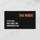 カッコいいパーソナルトレーナージムフィットネス名刺 名刺 (裏面)