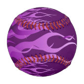 カッコいいパープルレーシングフレイムス炭素繊維プリント 野球ボール (裏面)