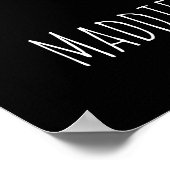 カッコいいヒップホップダンサーの女の子の名前 ポスター (角)