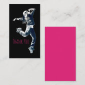 カッコいいヒップホップダンサー女の子イラストレーション ノートカード (正面/裏面)