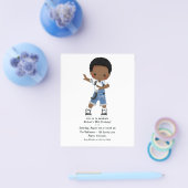 カッコいいヒップホップラップのボーイブレイクダンサー誕生日パーティー チラシ (シングル)