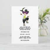 カッコいいヒップホップラップのボーイブレイクダンサー誕生日パーティー 招待状 (スタンド正面)