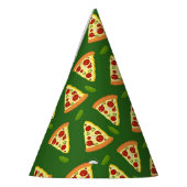 カッコいいピザの好きな柄 パーティーハット (左)
