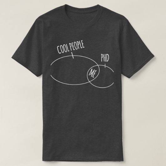 カッコいいピープルミーPhdカッコいいクリエイティブおもしろいビューティフルD Tシャツ (デザイン正面)