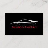 カッコいいブラックコア車の名刺 名刺 (正面)