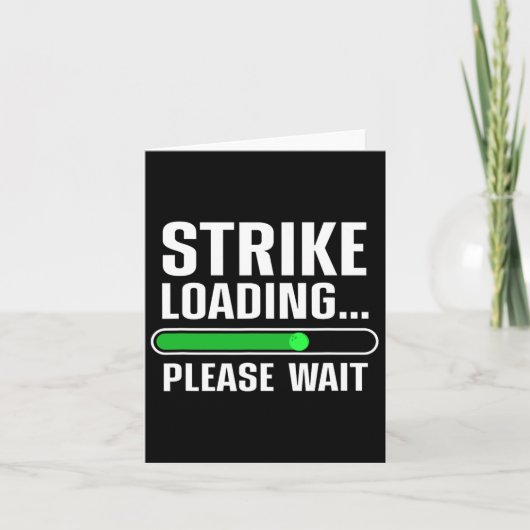 カッコいいボーリングア男性へート女子ボウリングをする人、 クリケットの投手ボーリング カード (正面)