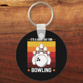 カッコいいボーリング愛好家 キーホルダー (正面)