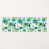 カッコいいマドラモダンスインスパイアパターン ヨガマット (正面(横))