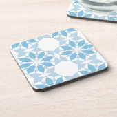 カッコいいモダンガーリートレンディーユニーク花抽象芸術 コースター (左側)