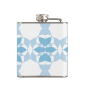 カッコいいモダンガーリートレンディーユニーク花抽象芸術 フラスク (裏面)