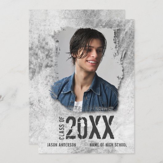 カッコいいモダングランジ写真専攻 案内状 (正面/裏面)