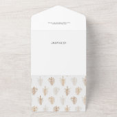 カッコいいモダンタイポグラフィ写真 オールインワン招待状 (外側)