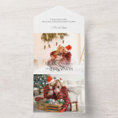 カッコいいモダンタイポグラフィ写真 オールインワン招待状 (内側)