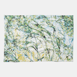 カッコいいモダンフローラ花文芸術デザイン キッチンタオル