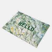 カッコいいモダンフローラ花文芸術デザイン ドアマット (アングル)