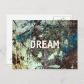 カッコいいモダンユニーク抽象芸術絵画の夢デザイン ポストカード (正面/裏面)